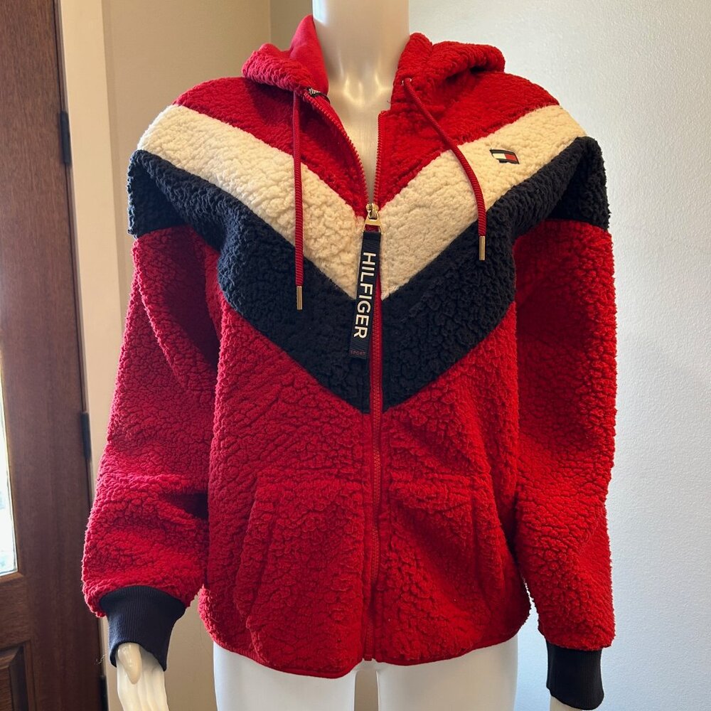 Tommy Hilfiger Sport Faux-Sherpa Color-blocked Jacket